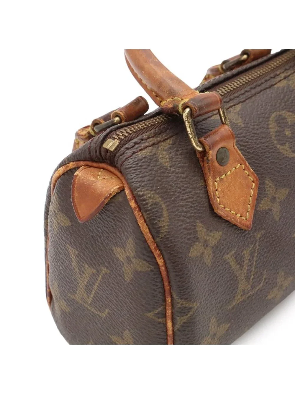 Louis Vuitton Monogram Mini Speedy Mini Bag Pouch Case